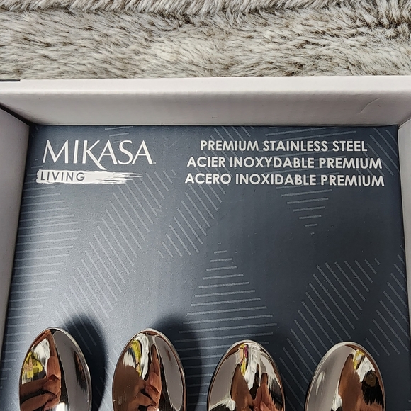 Mikasa Juliette Satin Coffee Spoons (Set of 4, NWT) - Picture 5 of 5